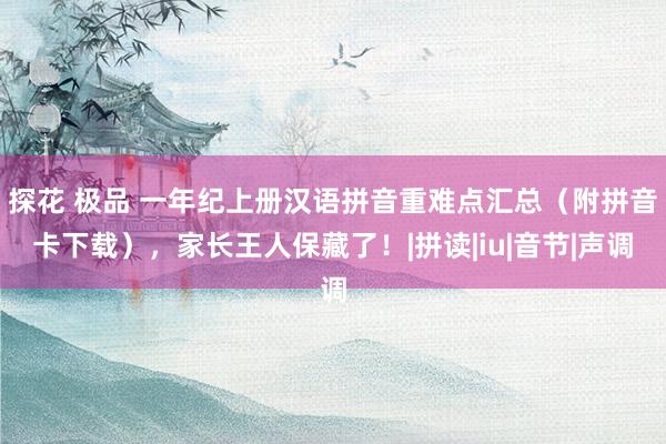 探花 极品 一年纪上册汉语拼音重难点汇总（附拼音卡下载），家长王人保藏了！|拼读|iu|音节|声调